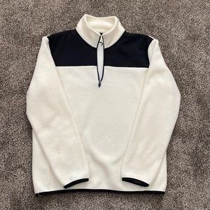 Zyia Fleece - White and Black 1/2 zip. Worn once. Smoke free, pet friendly home